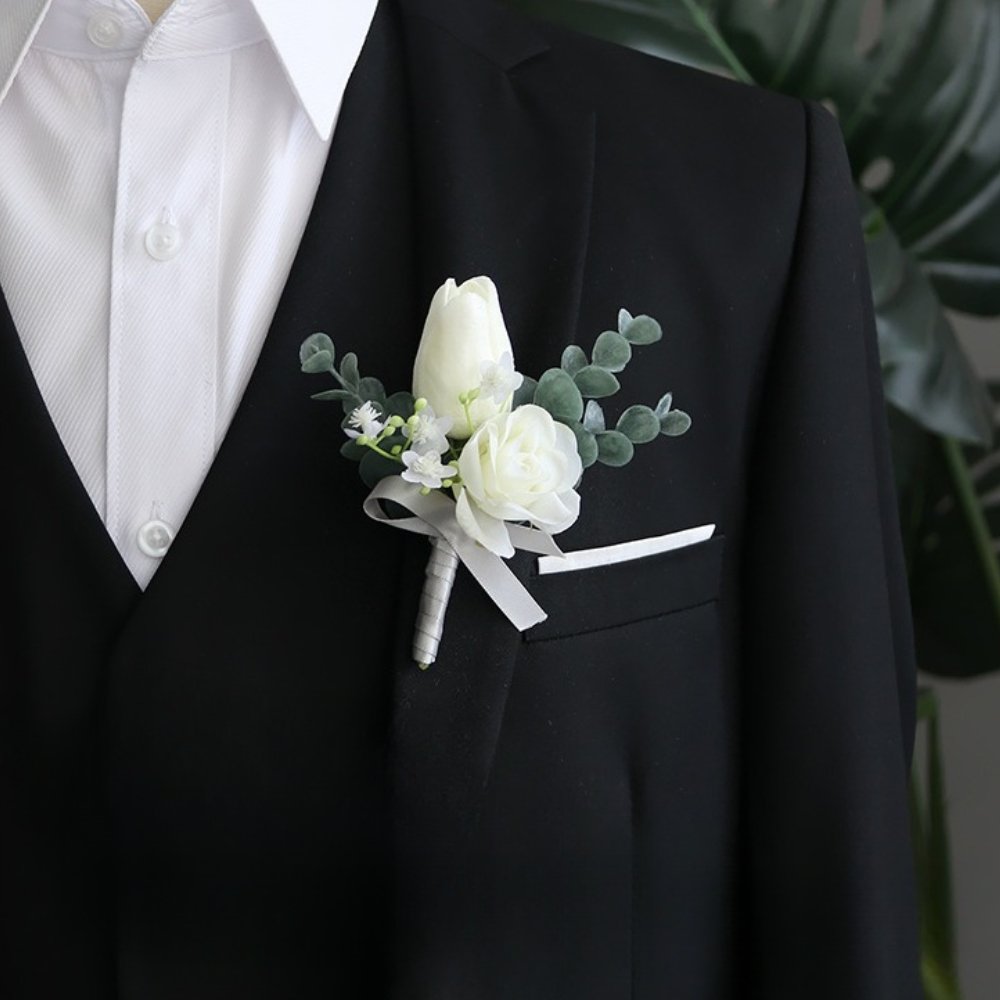 Men'S Grooming For Marriage - 신랑 Boutonniere 웨딩 장식 남자 결혼