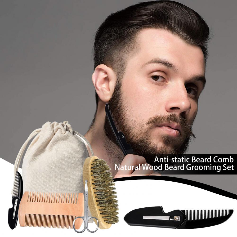 Men'S Grooming Bag - 남성용 수염 그루밍 키트, 멧돼지 강모