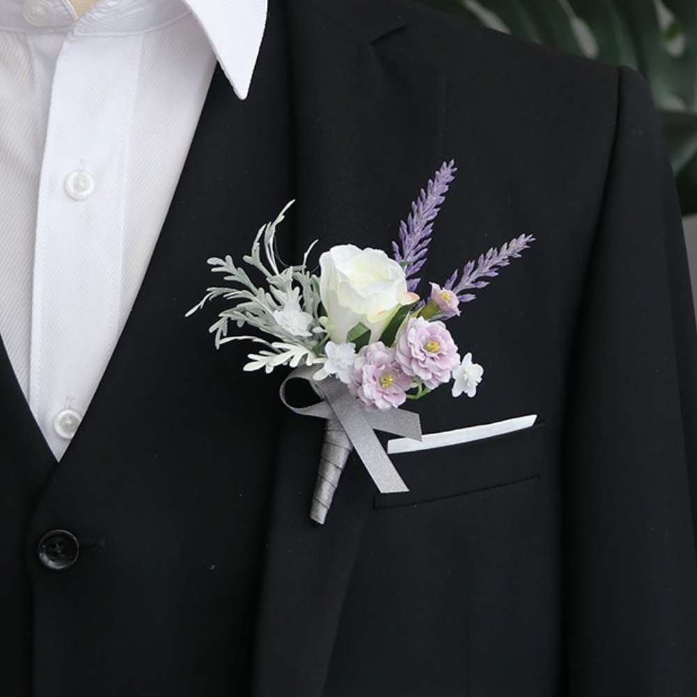 신랑 Boutonniere 웨딩 장식 남자 결혼 액세서 - Men'S Grooming For Marriage 리뷰 및 가격