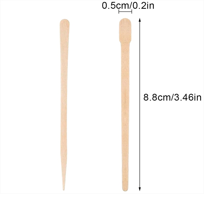 100개입 제모 스파튤라 왁싱 도구, 얼굴 눈썹용 일회 - Hair Wax Stick 리뷰 및 가격