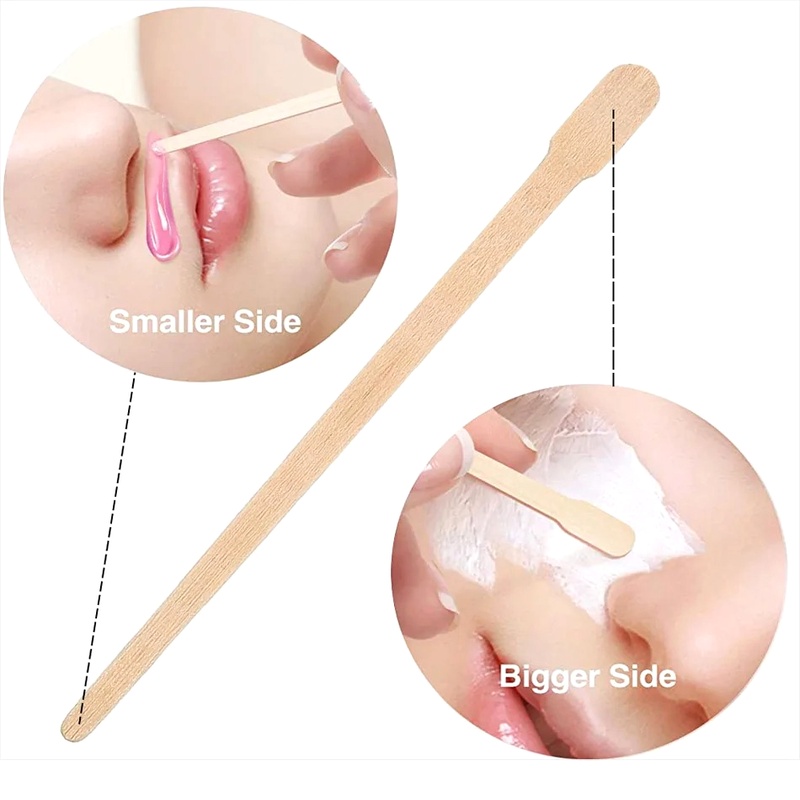 100개입 제모 스파튤라 왁싱 도구, 얼굴 눈썹용 일회 - Hair Wax Stick 리뷰 및 가격