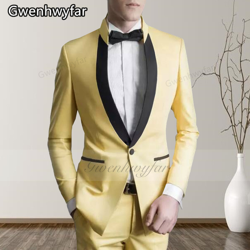 Gwenhwyfar 밝은 노란색 신랑 정장 웨딩 드레스 - Men'S Grooming For Marriage 리뷰 및 가격