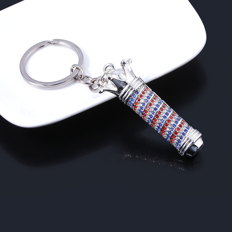 새로운 미용사 열쇠 고리 이발소 3D 폴 라이트 펜던트 - Men'S Grooming Bag 리뷰 및 가격
